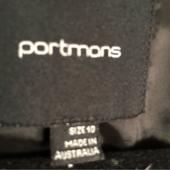 Crop Over coat Size 10 women’s open jacket dark red smart casual work - Picture 8 of 10